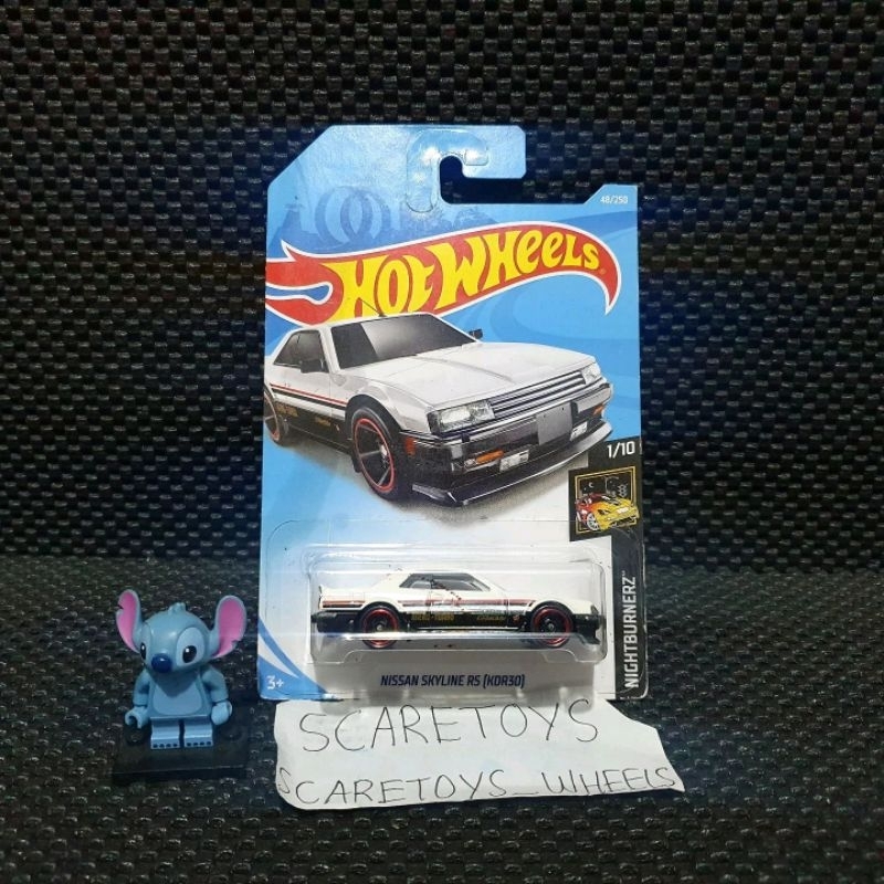 Hot Wheels nissan skyline rs kdr30 r30 putih white nightburnerz