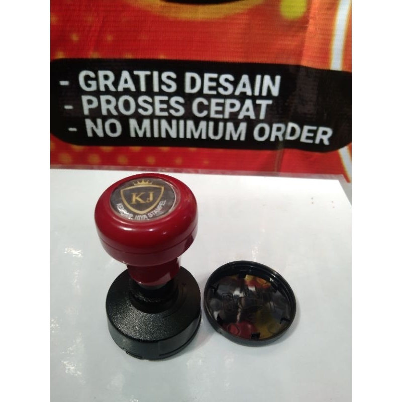 

Stempel bulat bisa pilih desain sendiri
