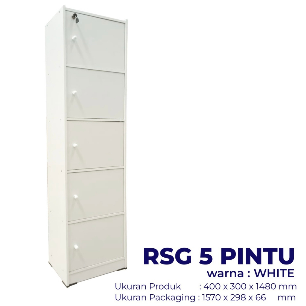 LEMARI BUKU WARNA PUTIH LEMARI SERBAGUNA WARNA PUTIH