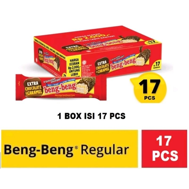 

Beng Beng Wafer Coklat 1 Box (isi 17 pcs)