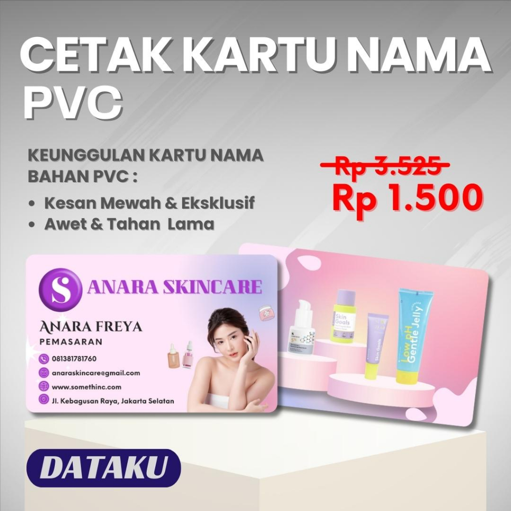 

Cetak Kartu Nama PVC | Kartu Nama Anti Rusak