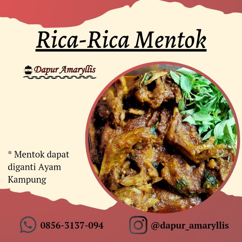 

Rica-Rica Mentok & Ayam Kampung 1 Ekor