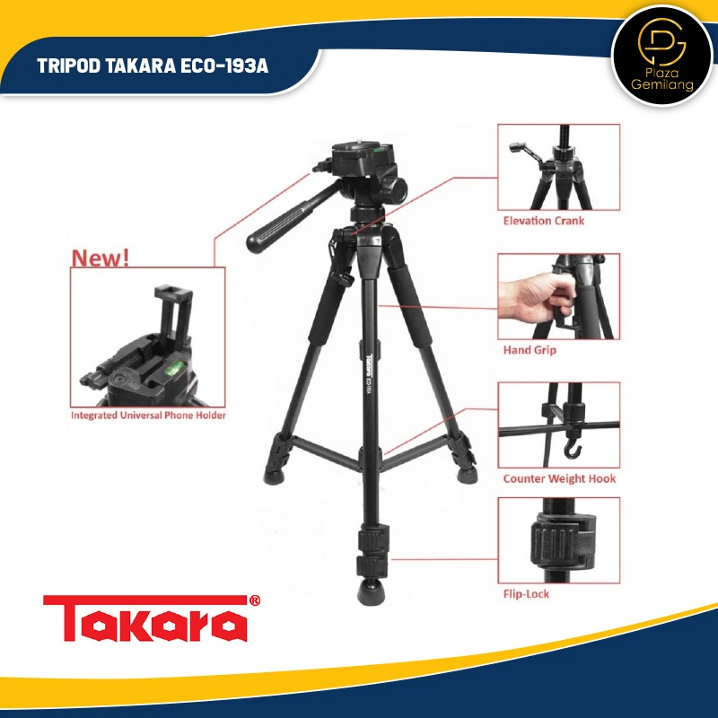 Tripod Takara ECO-193A / Tripod Kamera ECO 193 A