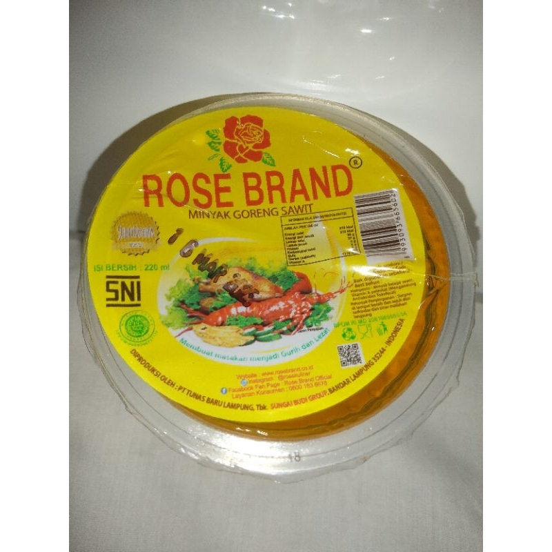 

Minyak Goreng Sawit Rose Brand 220 ml SNI