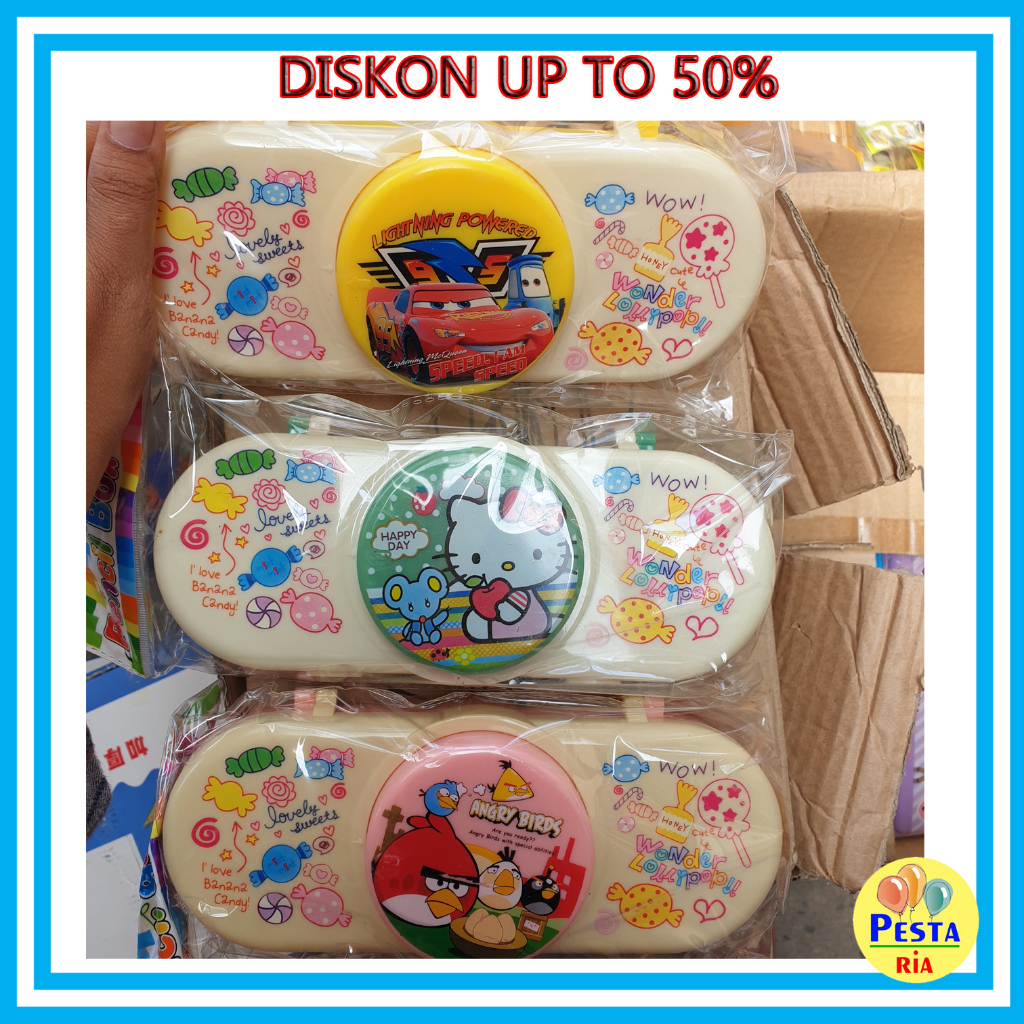 

Murah!! Diskon 50% Tempat Pensil Plastik + Penstand, tepak sekolah, tepak fancy, tempat pensil anak