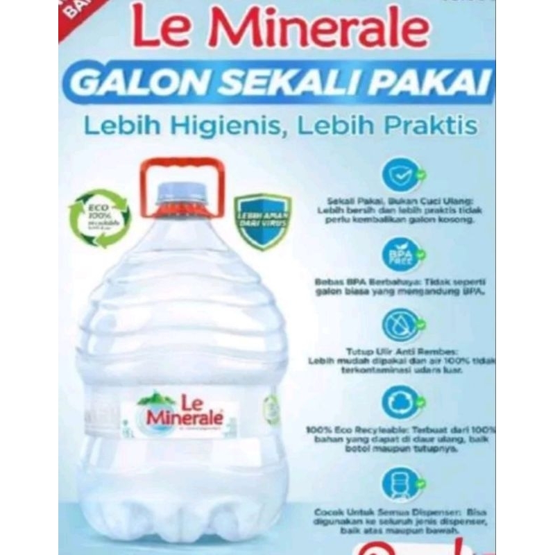 

Le Minerale Galon 15 liter