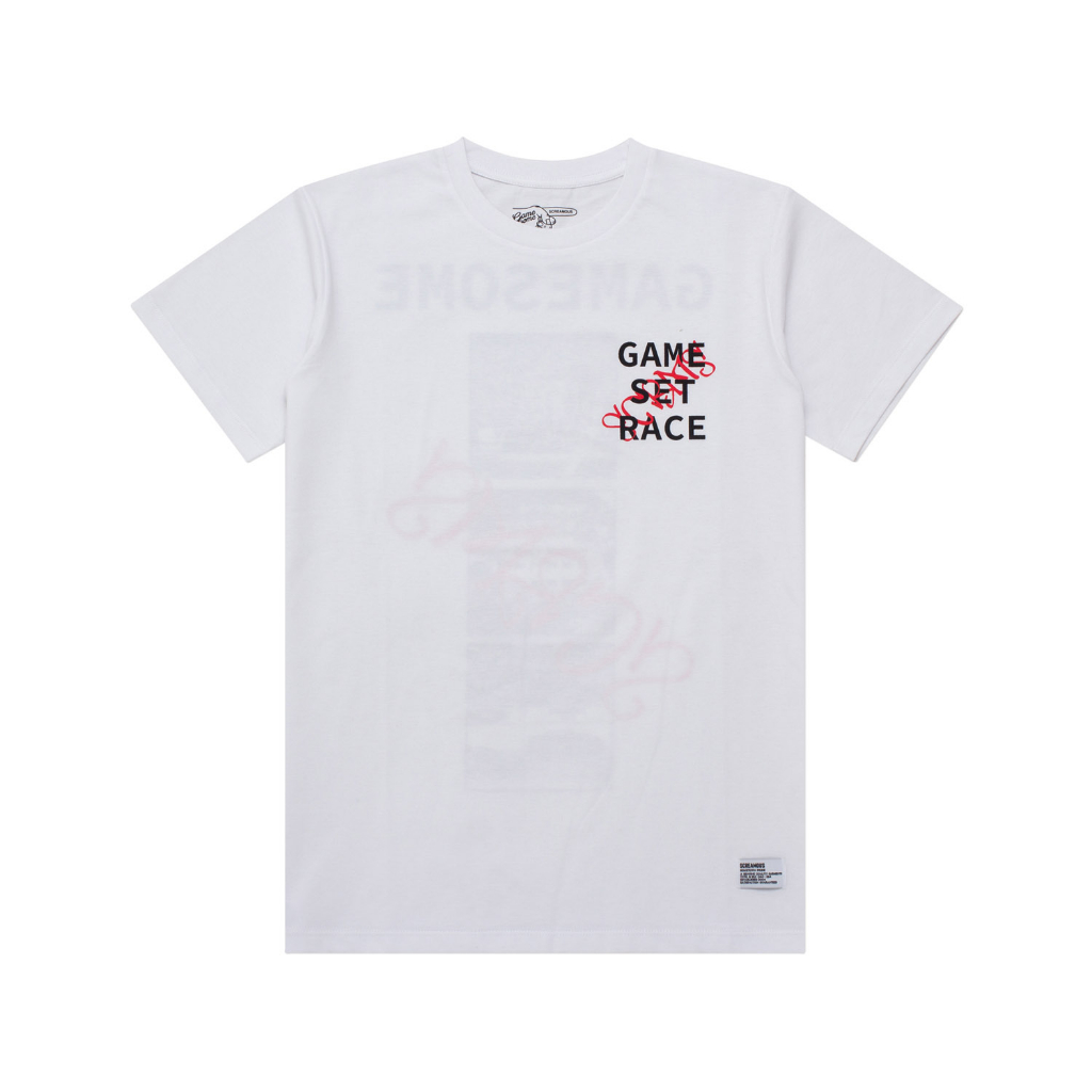 Screamous Kaos GAMESOME T-Shirt RACEAWAY WHITE