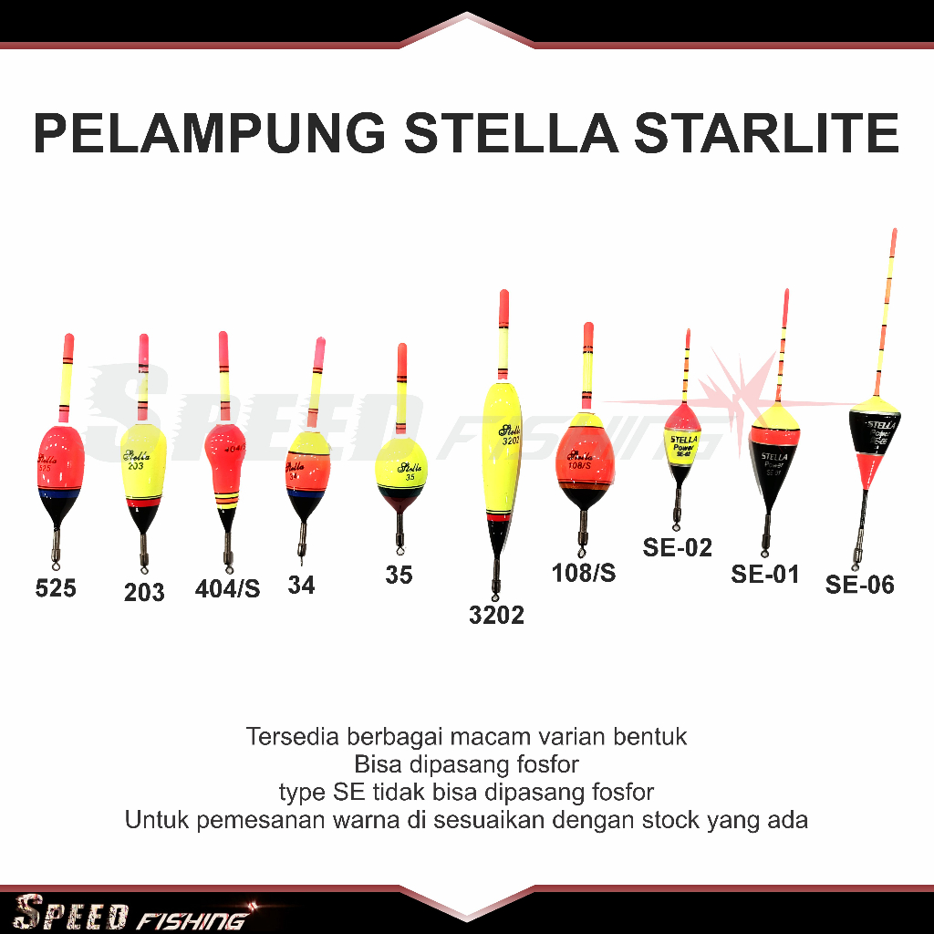 Pelampung Pancing Stella Kumbul Float Starlite