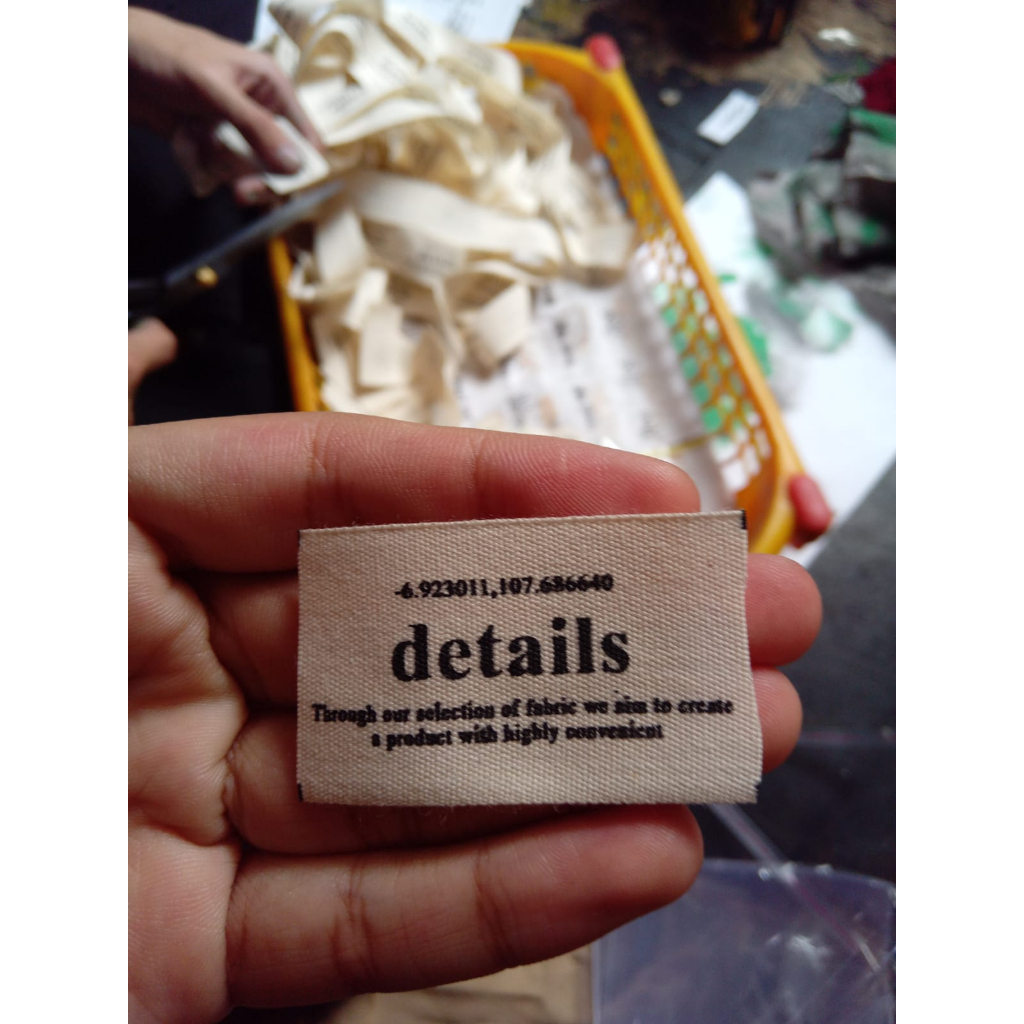 Label Baju / Label Katun / Label Pakaian / Label Baju Costum