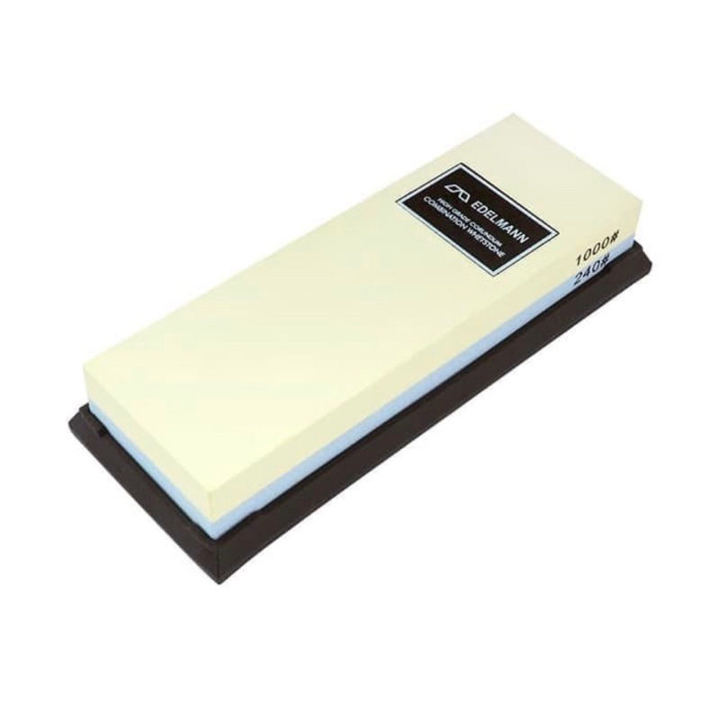 Edelmann Sharpening Stone / Batu Asah Pisau + Alas / Dudukan