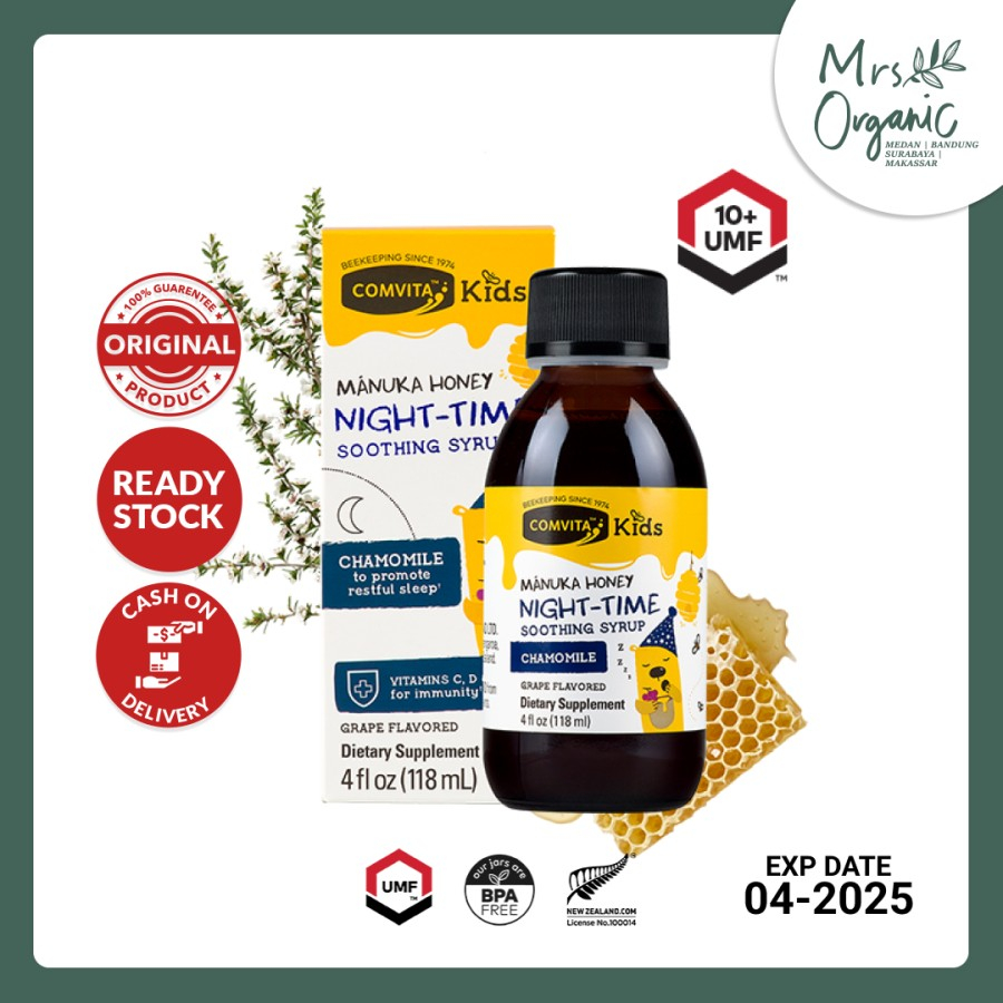 Comvita Kids Night Time Soothing Syrup with Chamomile UMF 10 + 118 ml