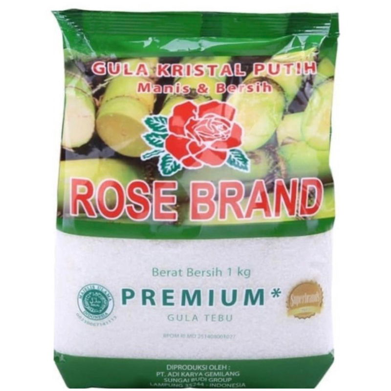 

paket gula rosebrand 1kg premium