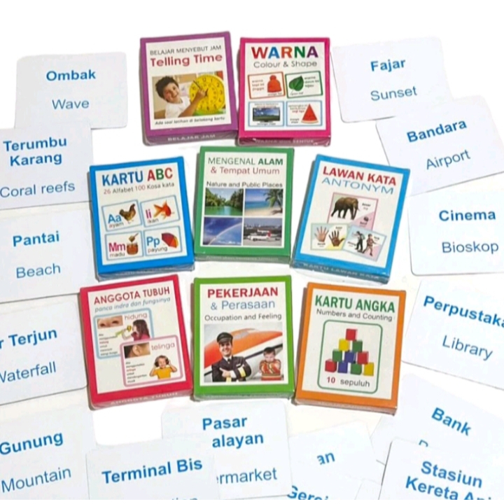 [BLUETOYS] BUNDLE KARTU SPEECH DELAY 8 DAN 12 VARIASI/MAINAN EDUKATIF ANAK