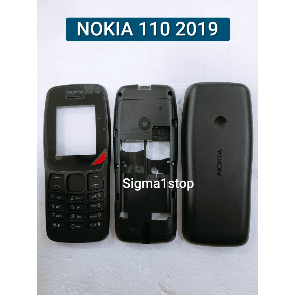 NOKIA 110 2019  CASING FULL SET + TULANG  HOUSING  KESING NOKIA JADUL N110 2019