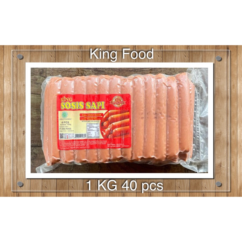 

King Food Sosis Sapi 1 kg ( 40 pcs )