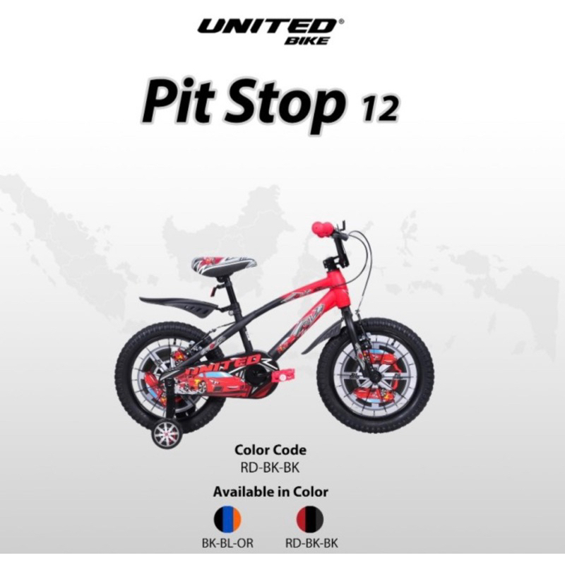 T. SEPEDA ANAK 12Inch UNIted pitstop