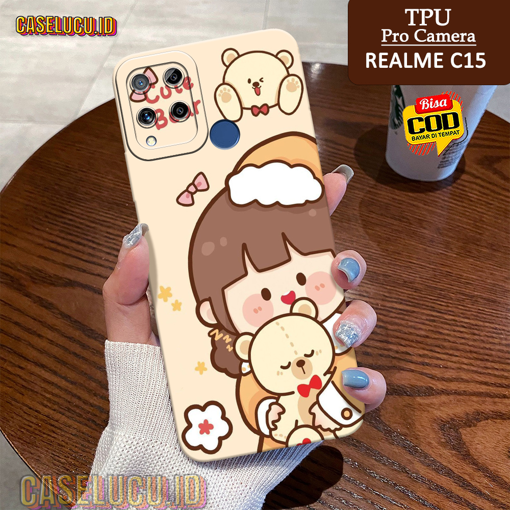 Casing Hp Realme C15 Terbaru - Fashion Case Kartun - Case Realme C15 - Soft Case Hp Realme C15 - Kes