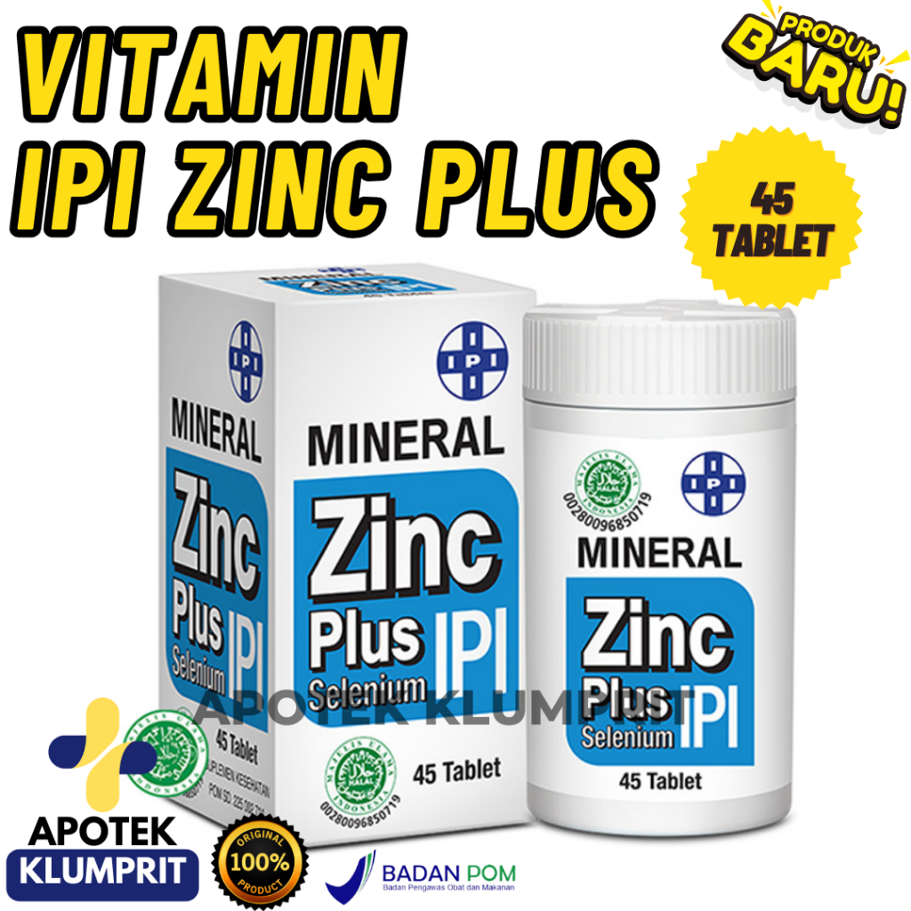 VITAMIN IPI ZINC / PLUS / 45'S / IPI
