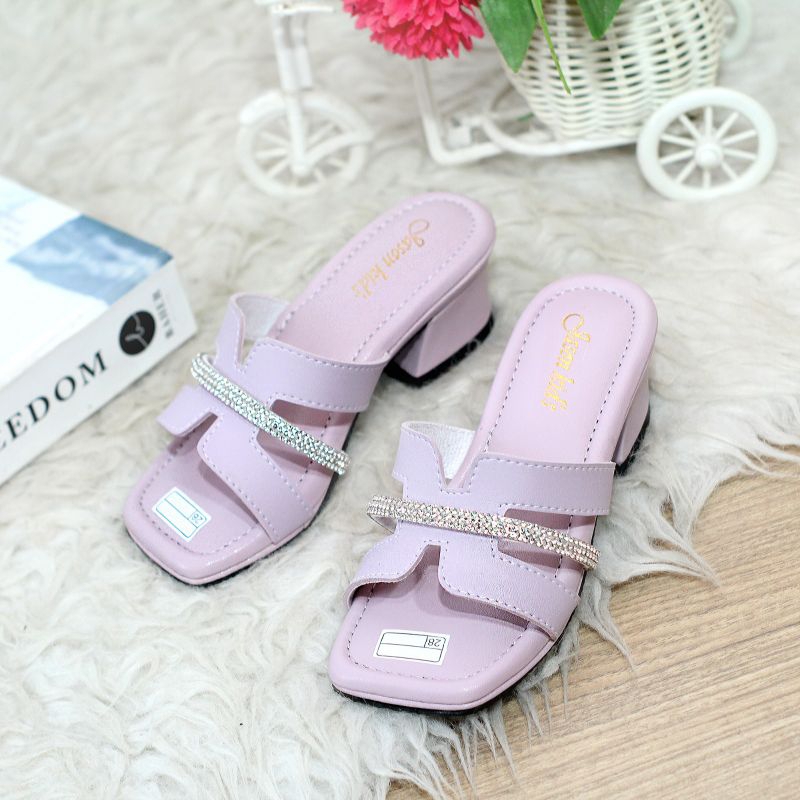 Sandal Pesta Anak Perempuan Hak Tahu Kokop Permata Sabrina