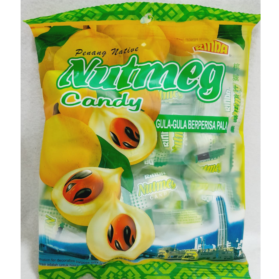 

[HALAL] Rinda Nutmeg Candy Permen Rasa Buah Pala 200gr