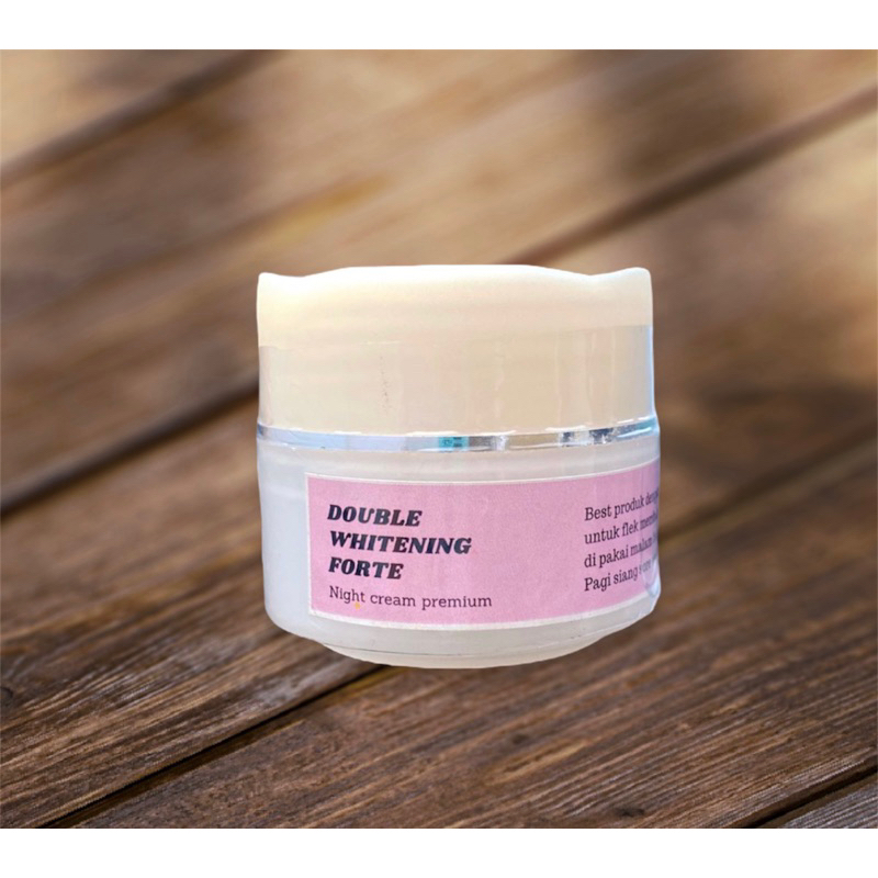 doubel whitening forte krim malam super glowing krim pelicin bestseller