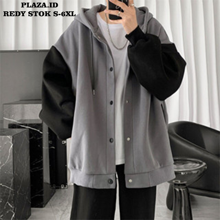 JAKET VARSITY ZIPPER BIG SIZE DEWASA S-6XL JAKET ZIPPPER DEWASA PRIA WANITA