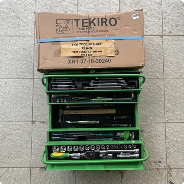 ToolBox Set 72 Pcs Tekiro Kotak Mekanik Alat Perkakas Kunci Sock Set