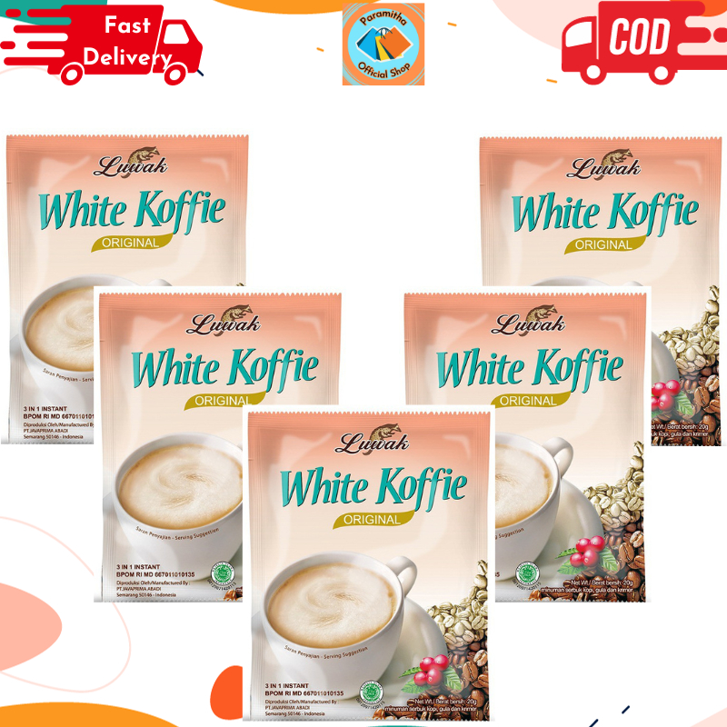 

Luwak White Koffie Original Kopi 3in1 20gr Dapat 5 Saset