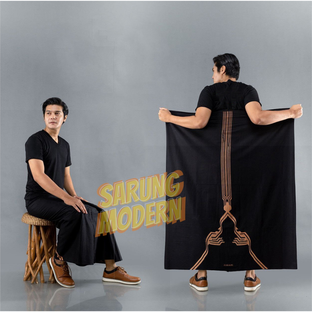BEST SELLER Sarung HITAM DEWASA GOYOR Batik Motif Bahan Rayon Original Lembut Tebal Santri Putra Put