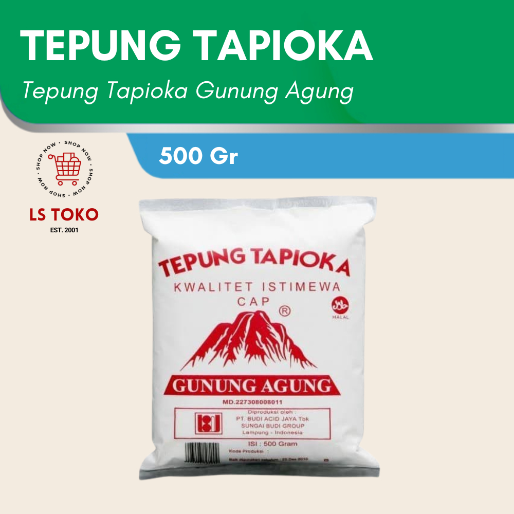 

Tepung Tapioka Sagu Cap Gunung 500gr