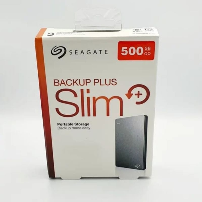 Hardisk External 500GB Seagate -HDD external BACKUP Plus Slim