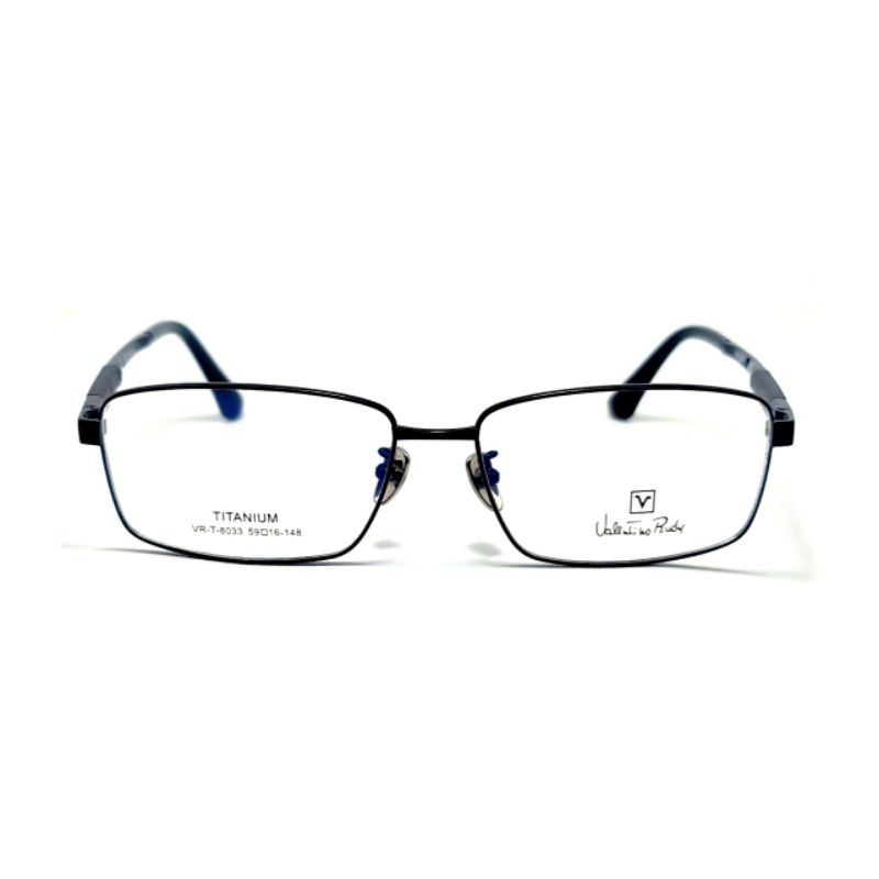 FRAME KACAMATA VALENTINO RUDY Titanium Original VRT8033 Black 59