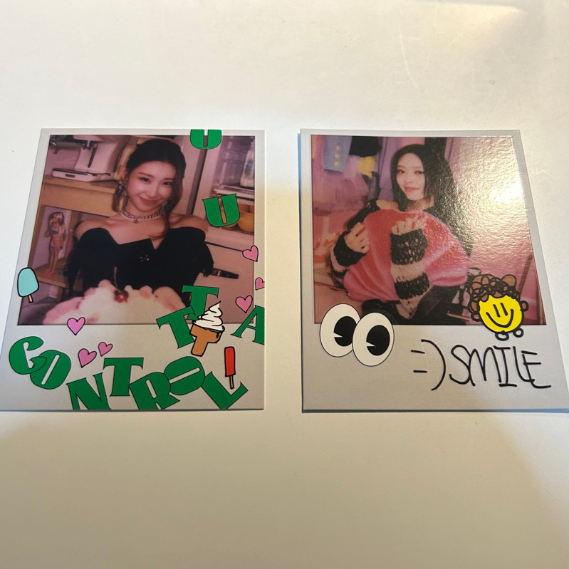 polaroid itzy crazy in love yuna chaeryeong official
