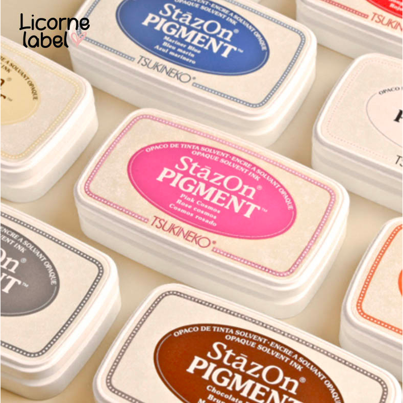 

Original Tsukineko Stazon japan Stempel Ink Pad Stamp Multisurface cepat kering segala permukaan