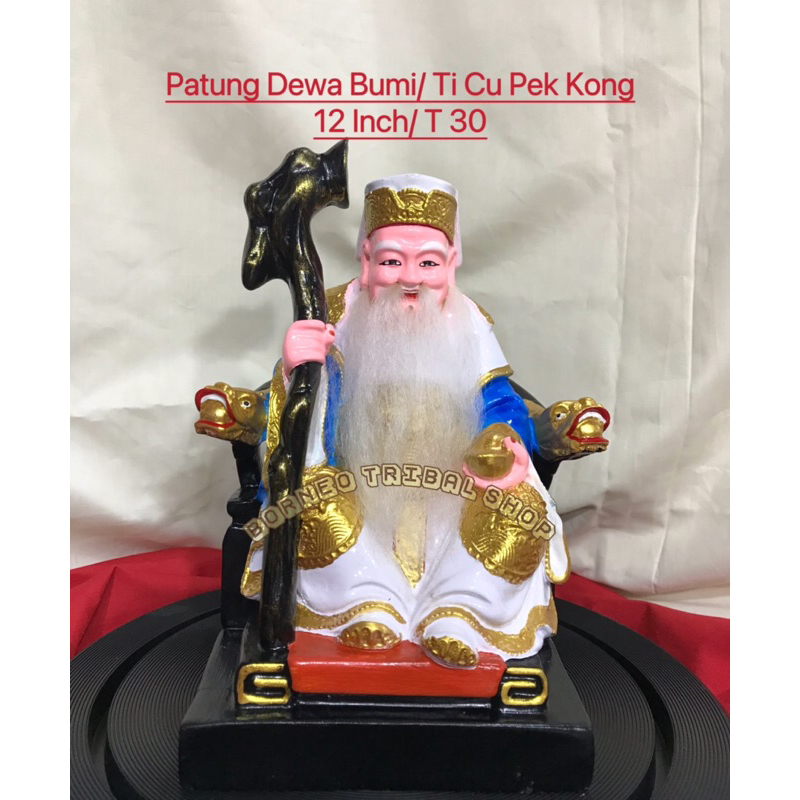 Patung Dewa Bumi / Ti Cu Pek Kong Putih