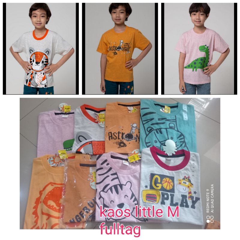 kaos anak little m laki laki