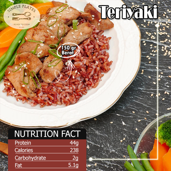 

Ayam Marinasi Frozen Food TERIYAKI Daging Dada Ayam 150g / Simple Plates Chicken Marinasi Siap Masak / Chicken Marinated Fresh Meal
