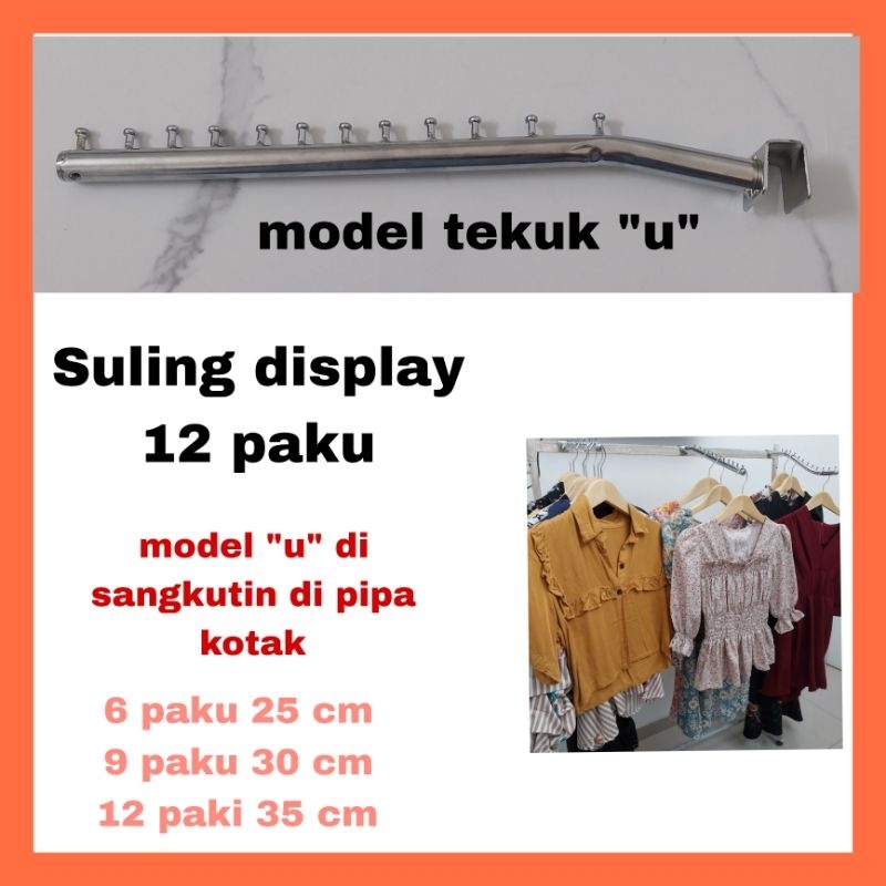 HANGER SULING TEKUK KOTAK HANGER DISPLAY SERULING
