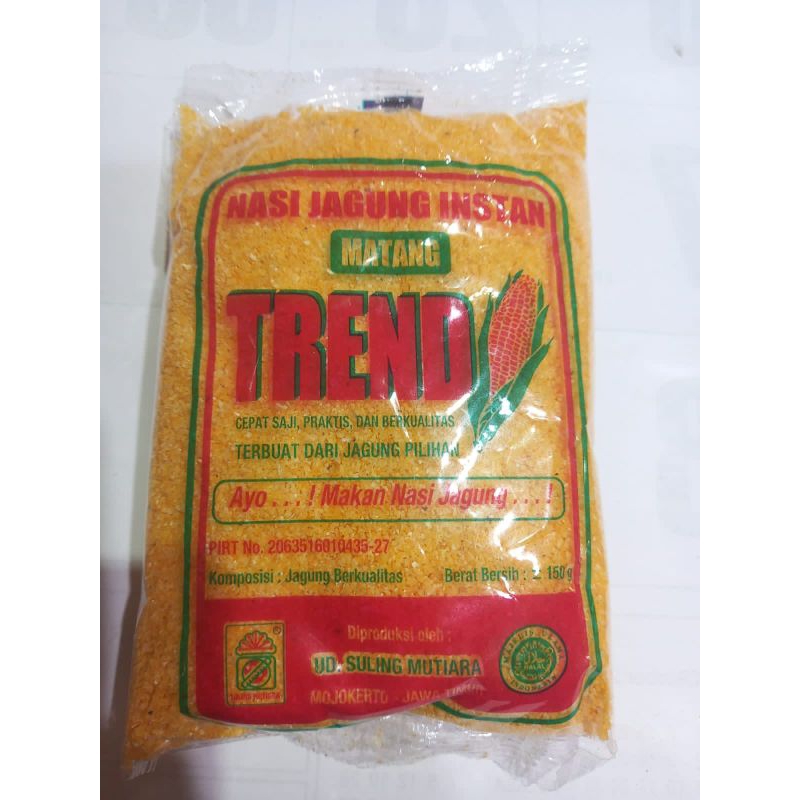 

Nasi Jagung Instan Trend/Serbuk Trend/Empok Jagung