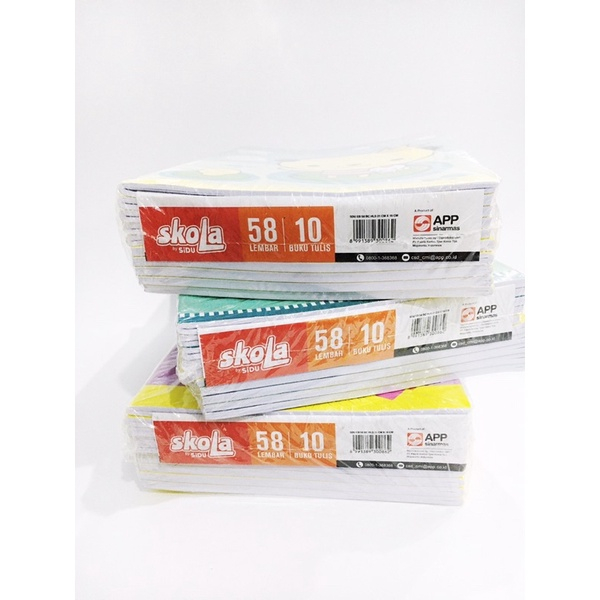 

( 1 Pack ) Buku tulis SKOLA isi 58 Lembar