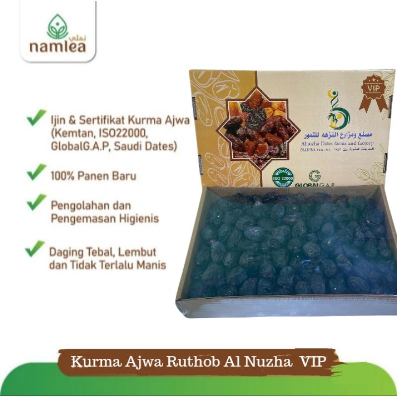 

Buah Kurma Ajwa Ruthob Al Nuzha VIP Premium High Quality Asli Madinah kemasan 3kg