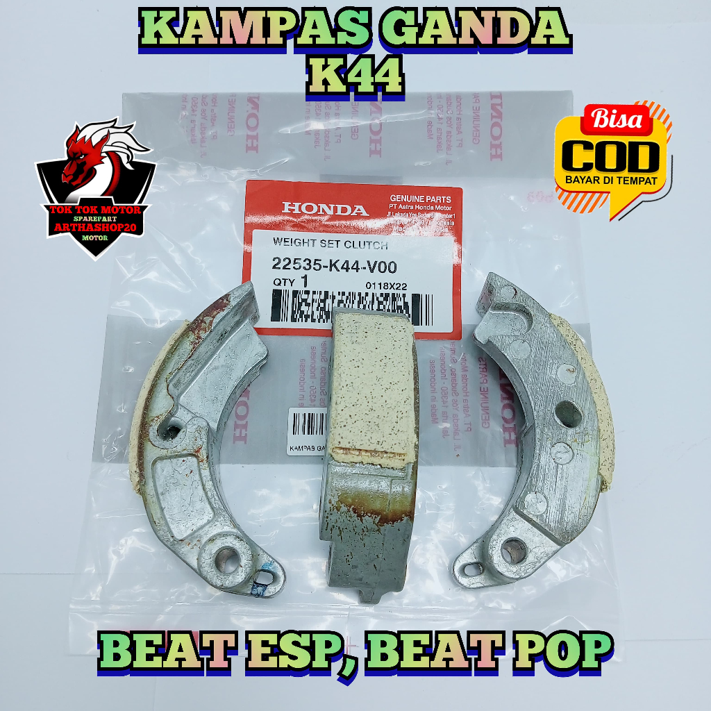 KAMPAS GANDA KOPLING HONDA K44 BEAT FI ESP BEAT POP BEAT SPORTY CW CBS SCOOPY ESP VELG 14 SCOOPY ESA