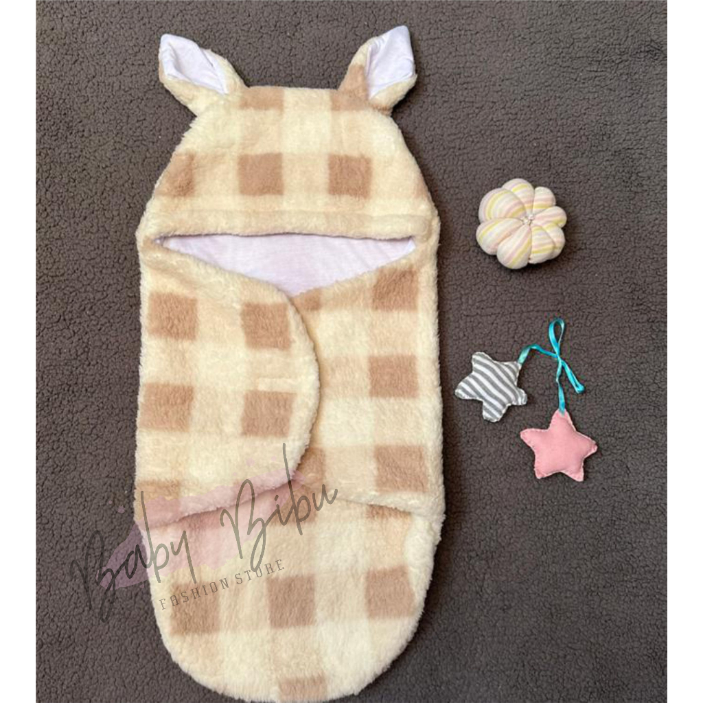 Selimut Bayi Bulu Domba Tebal dan juga Lembut
