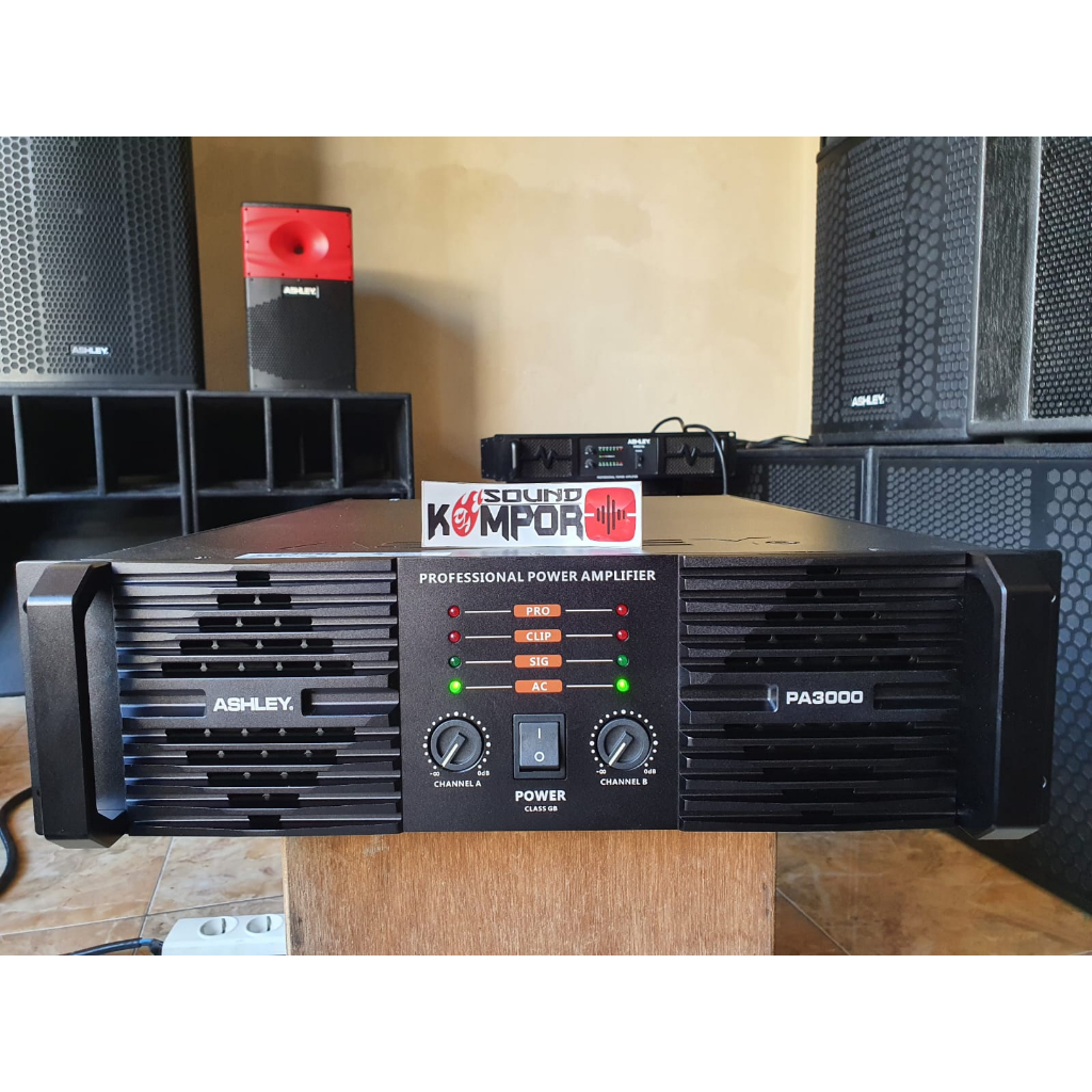 POWER ASHLEY PA3000 POWER AMPLIFIER ASHLEY PA 3000 CLASS GB