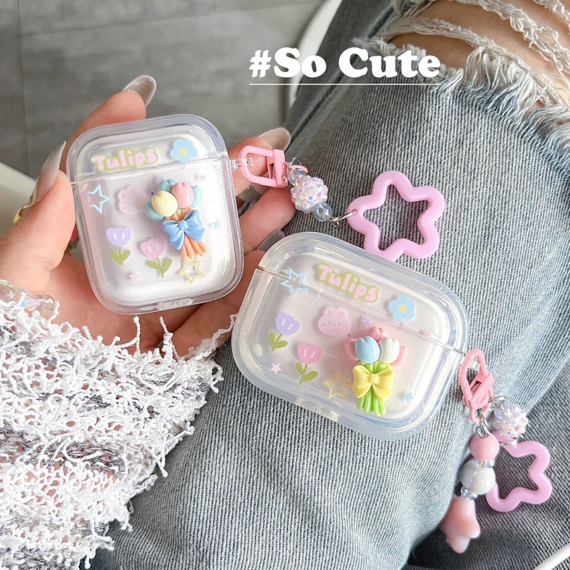 Yellow Bouquet Softcase for Airpods 1 2 Pro 3 Case Airpods Inpods TWS Lucu