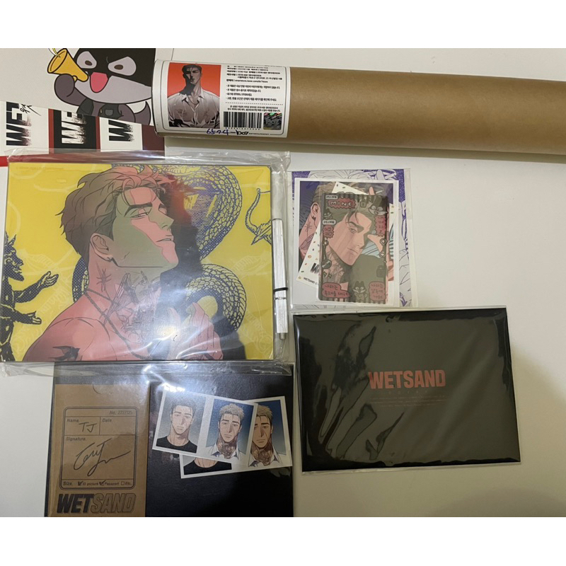 Wet Sand TJ Package + Poster Do7 Store Official Merchandise Doyak Oh Taejoon BL Manhwa Webtoon Lezhi