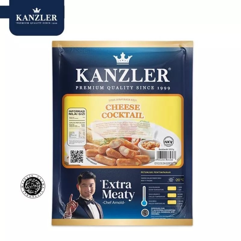 

Kanzler Sosis Cheese Cocktail 500gr