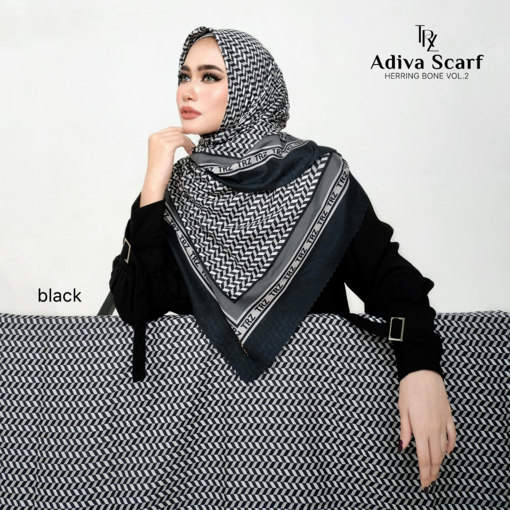 TRZ - Scarf Adiva Vol-2 - Scarf Printing 140x140 - Scarf Syari