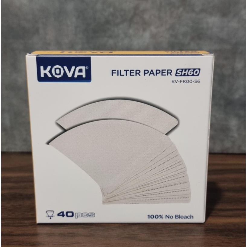 kova paper filter 01 isi 40pcs v60 coffee kertas saringan kopi sh60