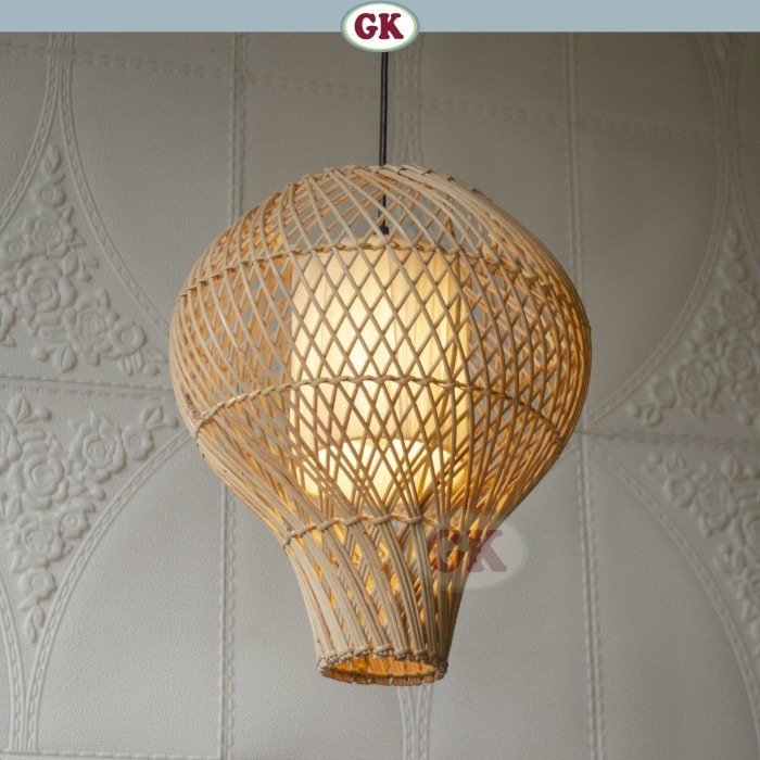 Lampu rotan / lampu gantung hias resto cafe BU87